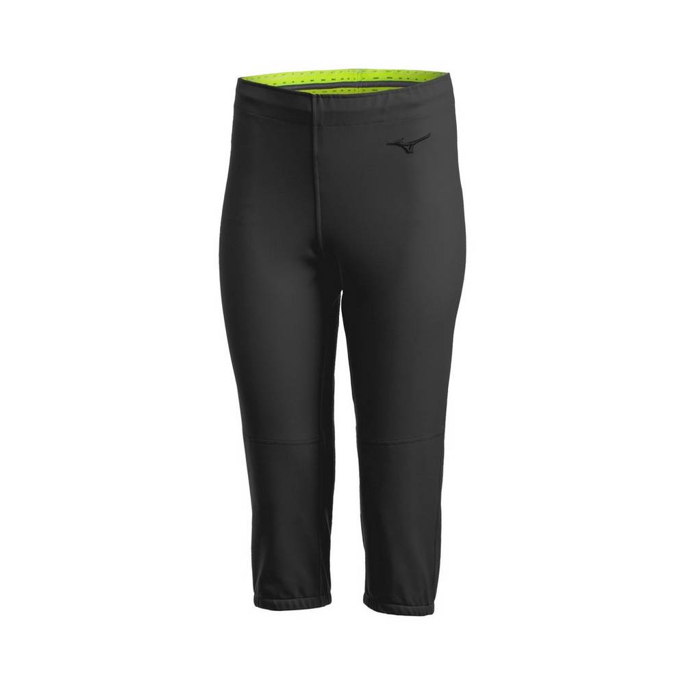 Pantaloni Mizuno Softball Stretch - Unbelted Donna - Nere - 18597-CDYQ